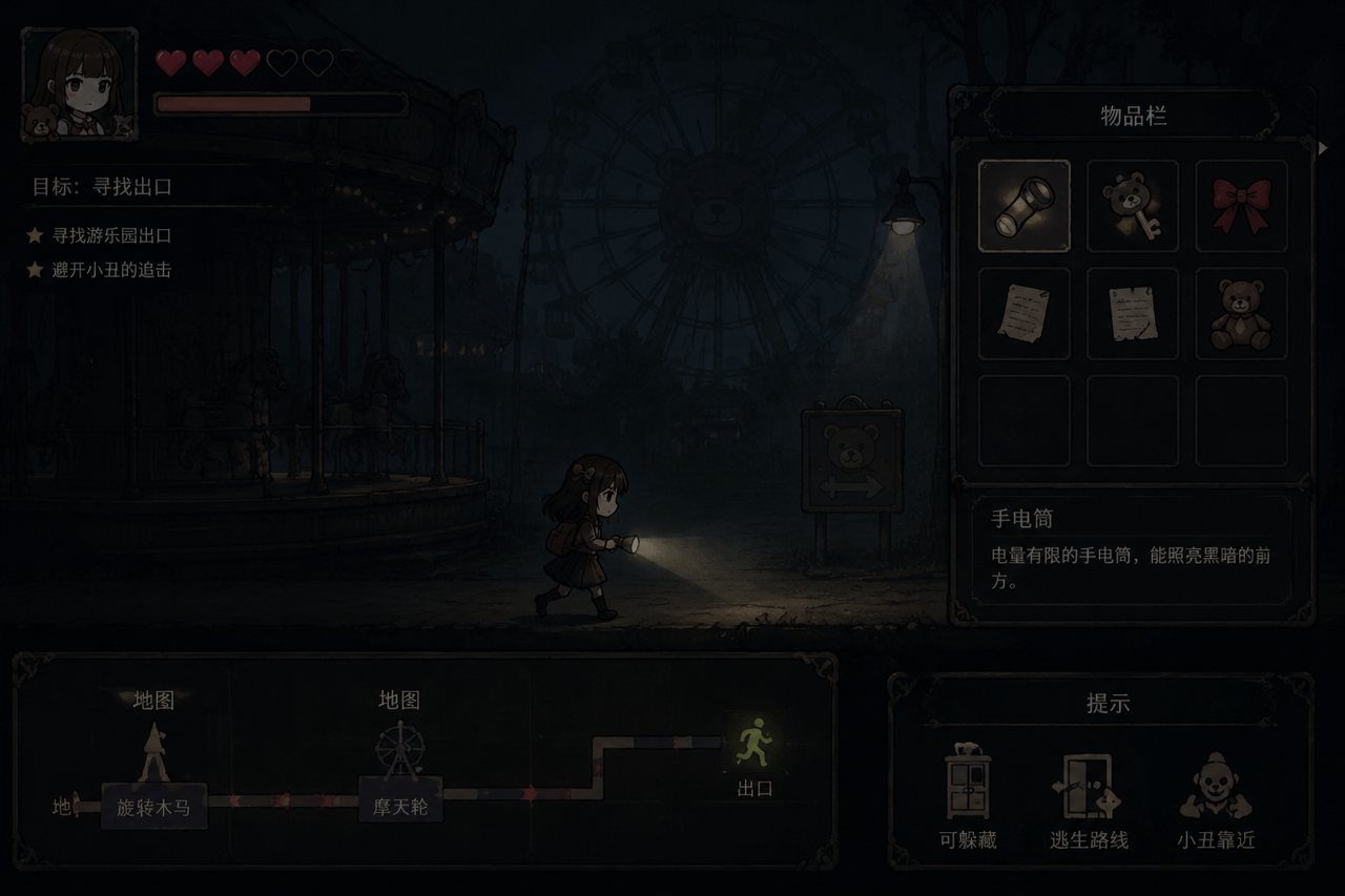 黑暗游乐园 角色路线 资料图 2