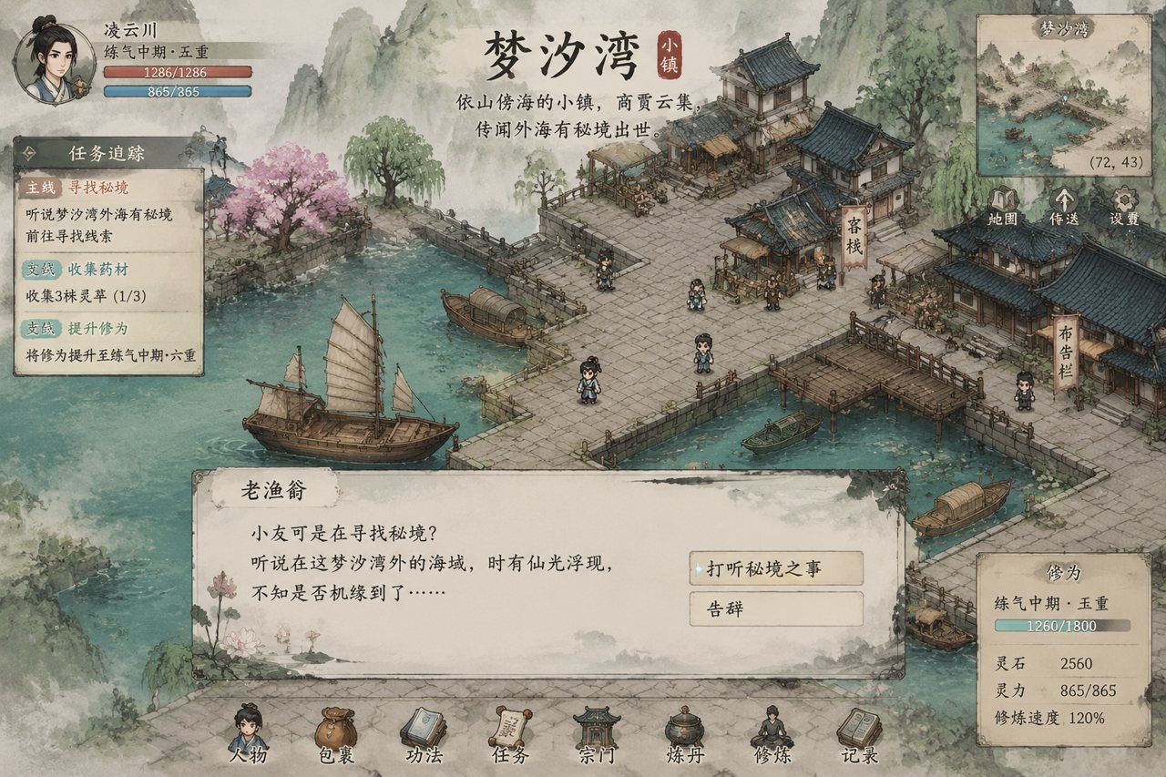 谪仙索欢录 秘境探索 玩法截图 6