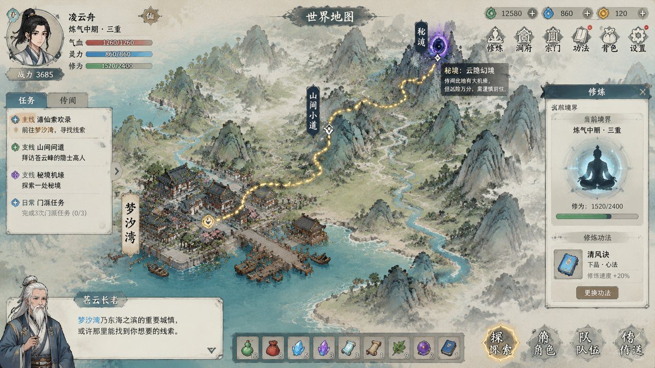 谪仙索欢录 国风修仙 画面 7