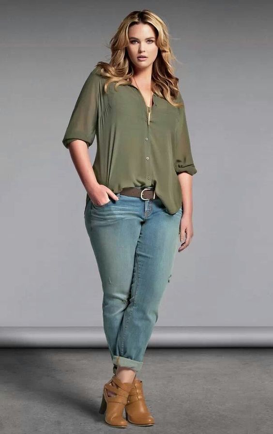 Best Plus Size Olive Green Top