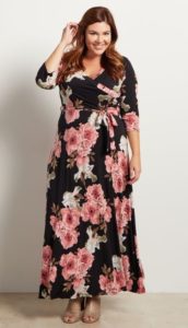 Floral Maxi Dress Plus Size