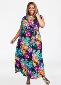 Floral Maxi Plus Size Dress