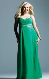 Green Bridesmaid Dresses for Plus Size