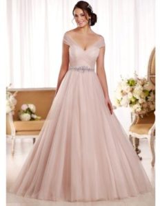 Plus Size Bridesmaid Blush Dress