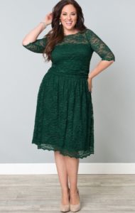 Plus Size Green Bridesmaid Dress