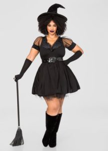 Sexy Plus Size Witch Costume