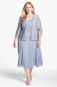 Mother of the Bride Dress Plus Size T Length