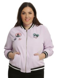 Pink Bomber Jacket Plus Size Women