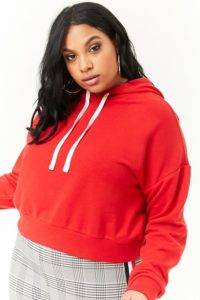 Plus Size Cropped Hoodie Images