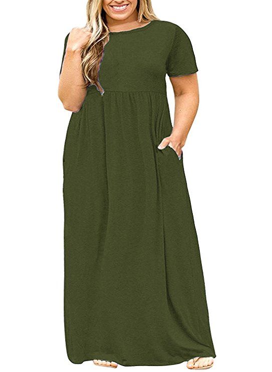 Plus Size Maxi Dresses with Pockets