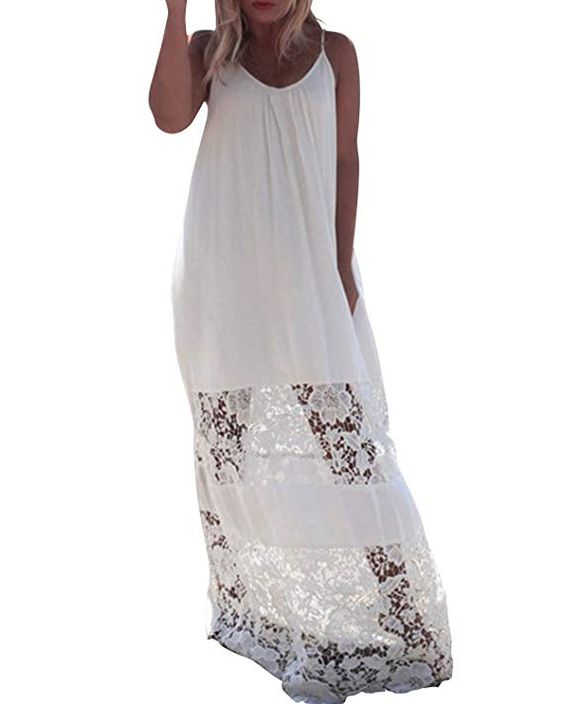 White Oversized Boho Dress