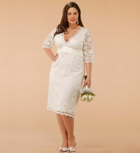 White Sundress for Wedding Plus Size
