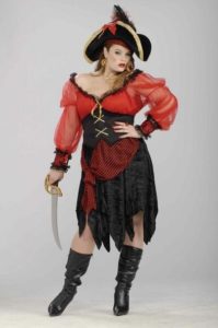 Women Pirate Costume in Plus Size