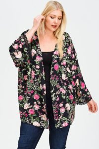 Kimono Cardigan for Plus Size