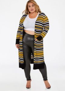 Plus Size Front Open Duster Cardigan