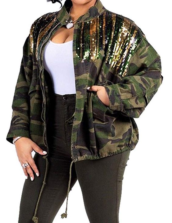 Plus Size Sequin Jacket – Attire Plus Size