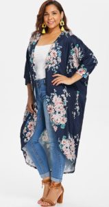 Plus Size Kimono Cardigan Womens