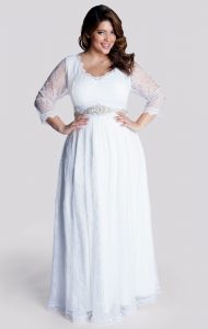 Dress to Wear to a Wedding with Sleeves Plus Size