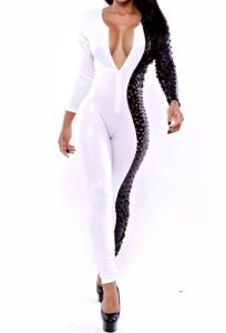 Jumpsuit White for Clubwear