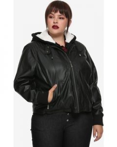 6X Leather Jacket With Hood