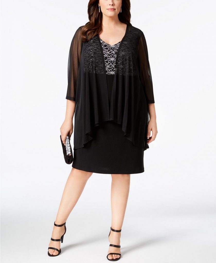 Plus Size Formal Dress Jacket Attire Plus Size