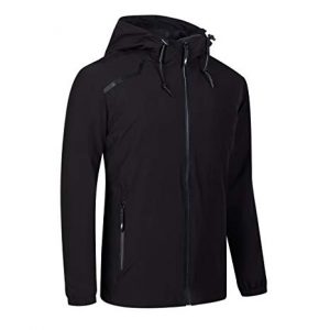 Black Windbreaker Jacket In Plus Size