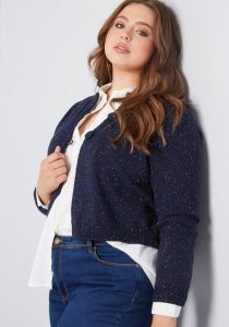 Cropped Sweater For Plus Size