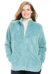 Fleece Jacket for Plus Size Female