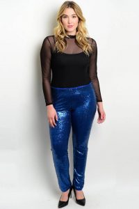Glitter Pants For Plus Size