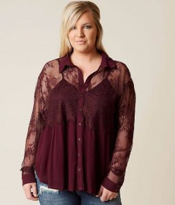 Lace Tops For Plus Size Women