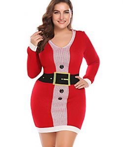 Ladies Knitted Dress In Plus Size