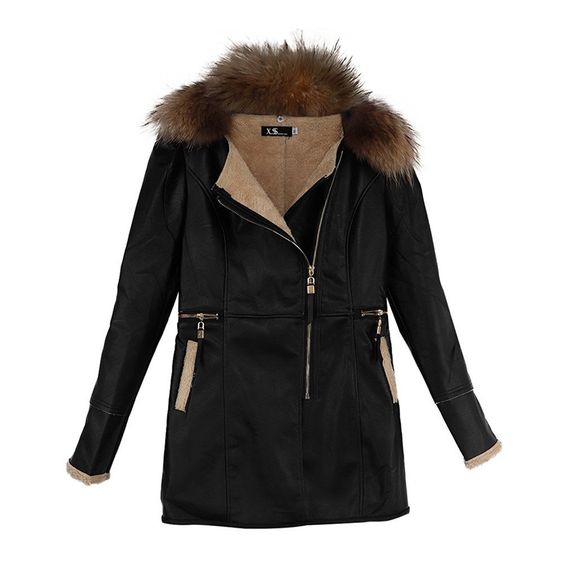 Plus Size Leather Jacket With Hood – Attire Plus Size