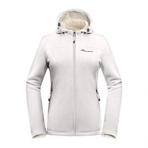 White Plus Size Fleece Jacket