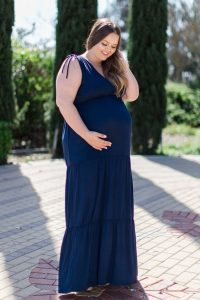 Beautiful Plus Size Maternity Gown For Parties