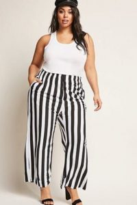 Black & White Pants For Curvy Women