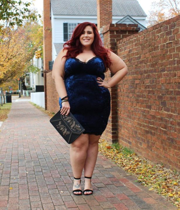 Plus Size Crushed Velvet Dress – Attire Plus Size