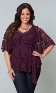 Extra Large Laced Dressy Tops