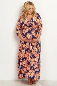 Floral Printed Formal Maxi Dress For XL