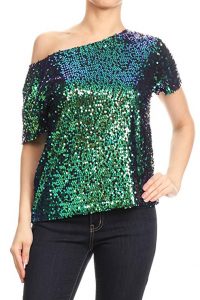 Glitter Tops For Plus Size