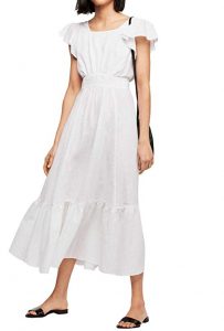 Linen White Dress Plus Size