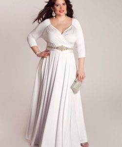Plus Size Long Sleeve Wedding Dress