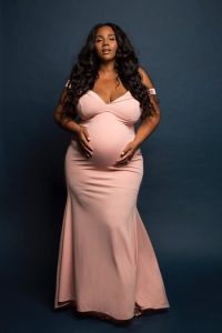 Plus Size Maternity Gown For Photoshoot