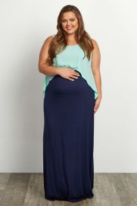 Plus Size Maternity Maxi Dress