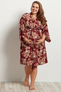 Plus Size Maternity Robe For Women
