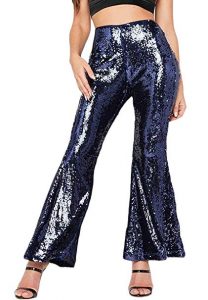 Plus Size Sequin Bell Bottoms