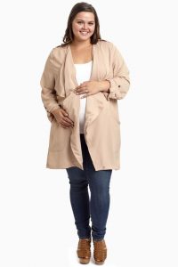 Plus Sized Maternity Coat