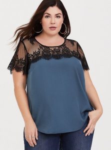Satin Tops For Wedding In Plus Size