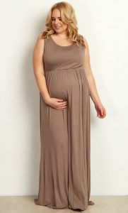 Sleeveless Plus Size Maternity Dress