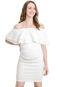 White Maternity Dress Plus Size