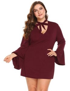 Women's Bell Sleeve Dressy Tops XL